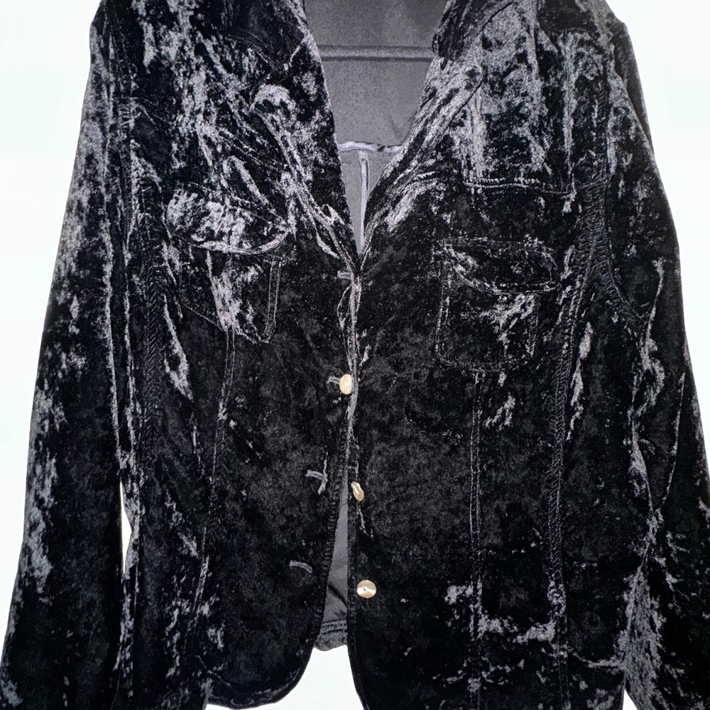 J. Jill Black Velvet Women's top